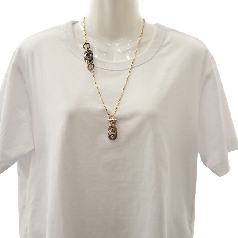 エルメス HERMES ペンダント ユリディス PM H057078FD00 ネックレス メタル バッファローホーン ラッカー ゴールド レディース メンズ【中古】【Aランク】