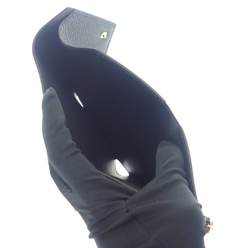 ルイヴィトン LOUIS VUITTON ポルトフォイユ ヴィクトリーヌ M80968 三つ折り財布 レザー トリヨンモノグラム ブラック ゴールド金具 レディース【中古】【Sランク】