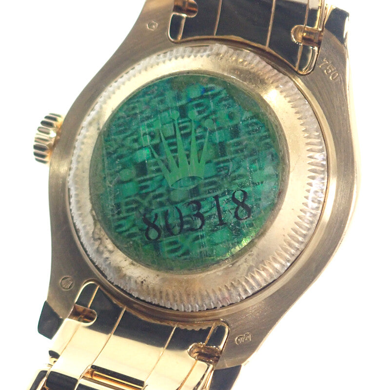 ロレックス ROLEX パールマスター 80318NR 腕時計 イエローゴールド 自動巻き ホワイトシェル文字盤 レディース【中古】【Aランク】