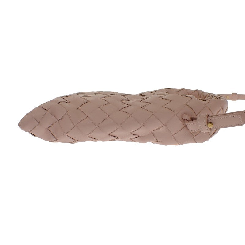 Bottega Veneta 編織迷你 HOP 777586 兩用包 手提包 肩背包 牛皮 粉紅色 女士【二手】【A級】