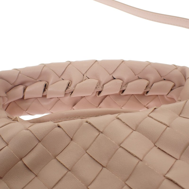 Bottega Veneta 編織迷你 HOP 777586 兩用包 手提包 肩背包 牛皮 粉紅色 女士【二手】【A級】