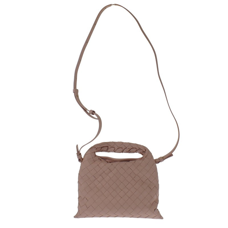 ボッテガヴェネタ BOTTEGA VENETA イントレチャート ミニ ホップ 777586 2WAYバッグ ハンドバッグ ショルダーバッグ カーフ ピンク レディース【中古】【Aランク】