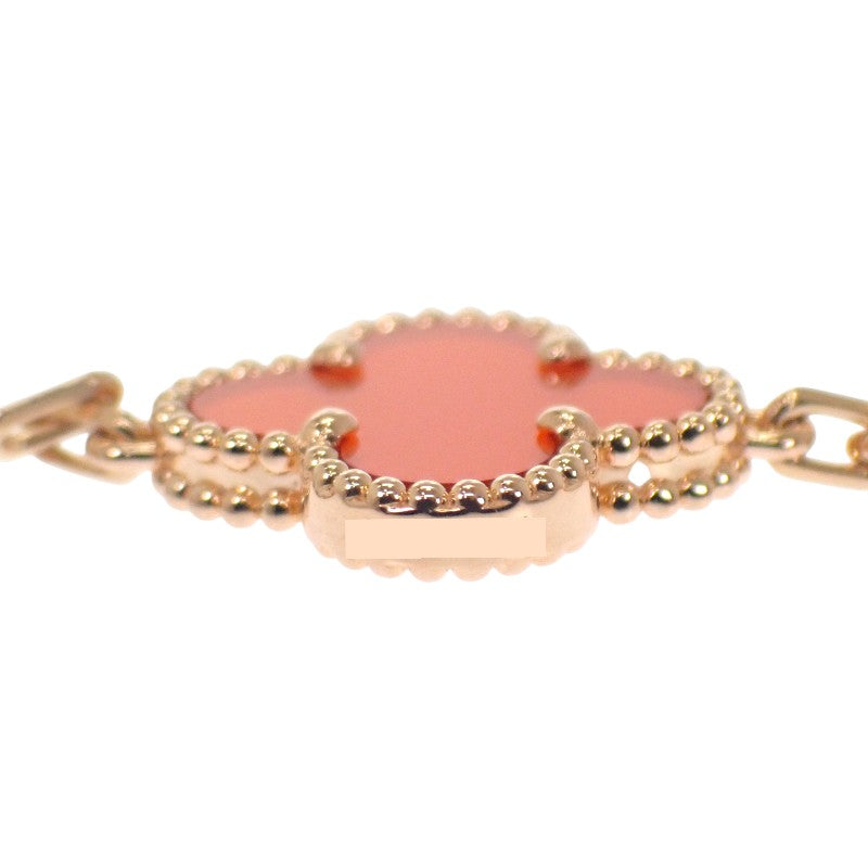 梵克雅寶 Van Cleef & Arpels Vintage Alhambra VCARP7RP00 手鍊 K18玫瑰金 紅玉髓 女款【中古】【A級品】