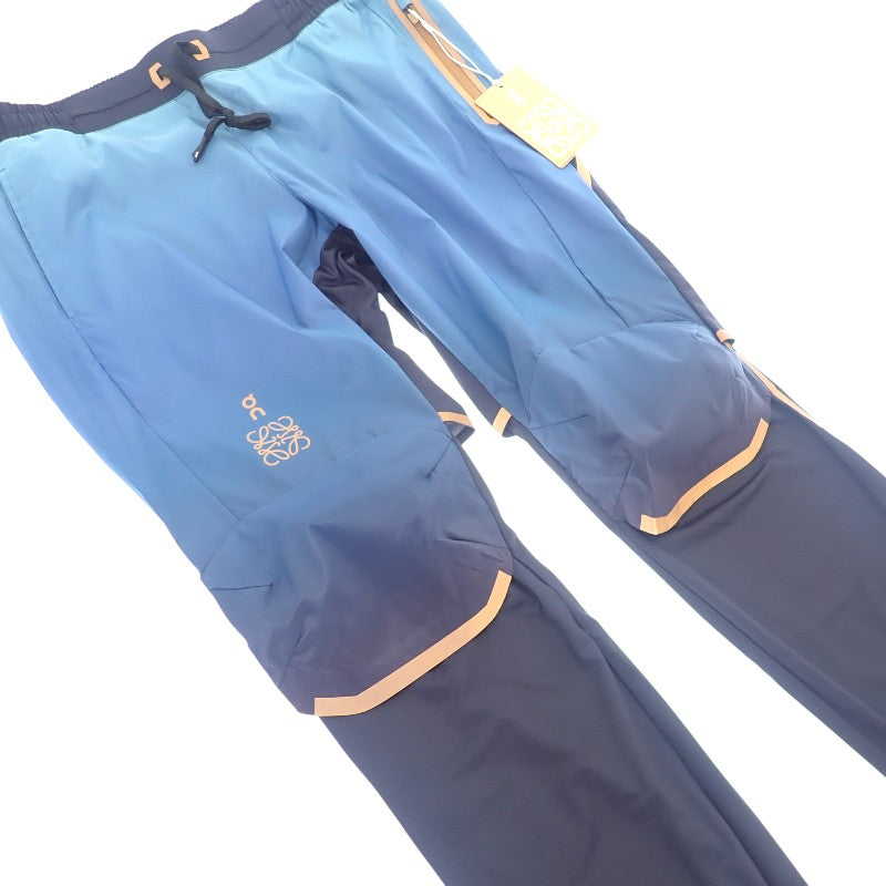 羅威 LOEWE 昂 On 跑步長褲 M S929Y27X01 聚酯纖維 藍色 女款【中古】【S級】