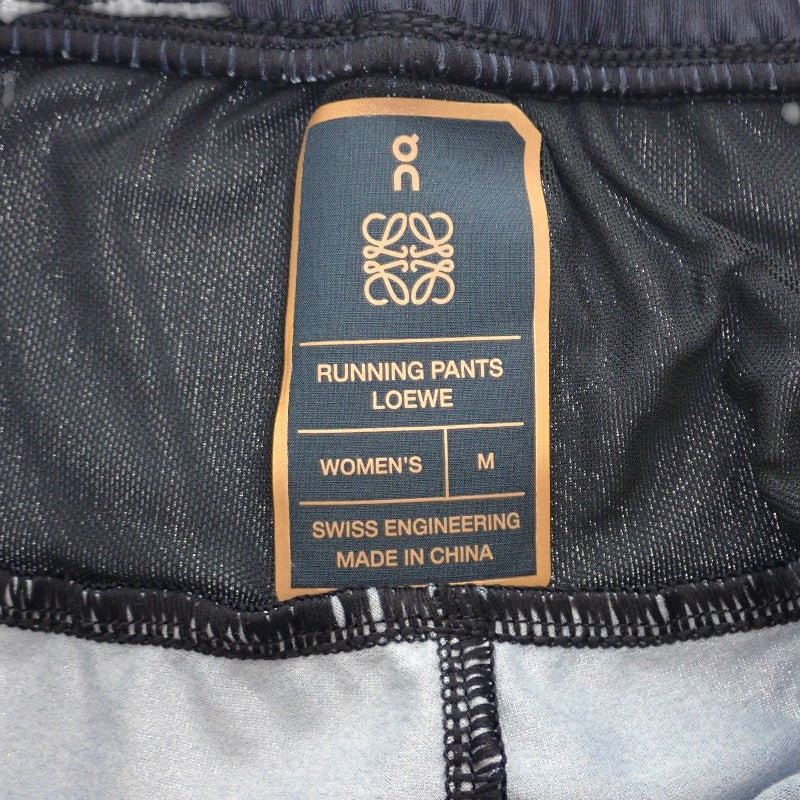羅威 LOEWE 昂 On 跑步長褲 M S929Y27X01 聚酯纖維 藍色 女款【中古】【S級】