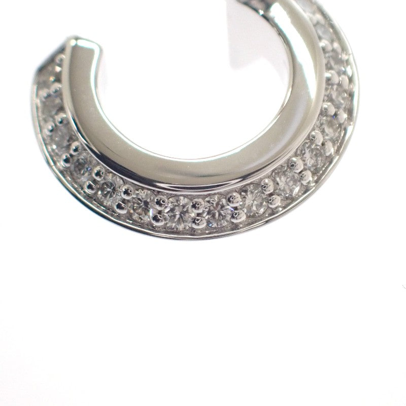 ティファニー TIFFANY&Co. T ワン フープ 69783031 ピアス K18ホワイトゴールド ダイヤモンド レディース【中古】【Aランク】