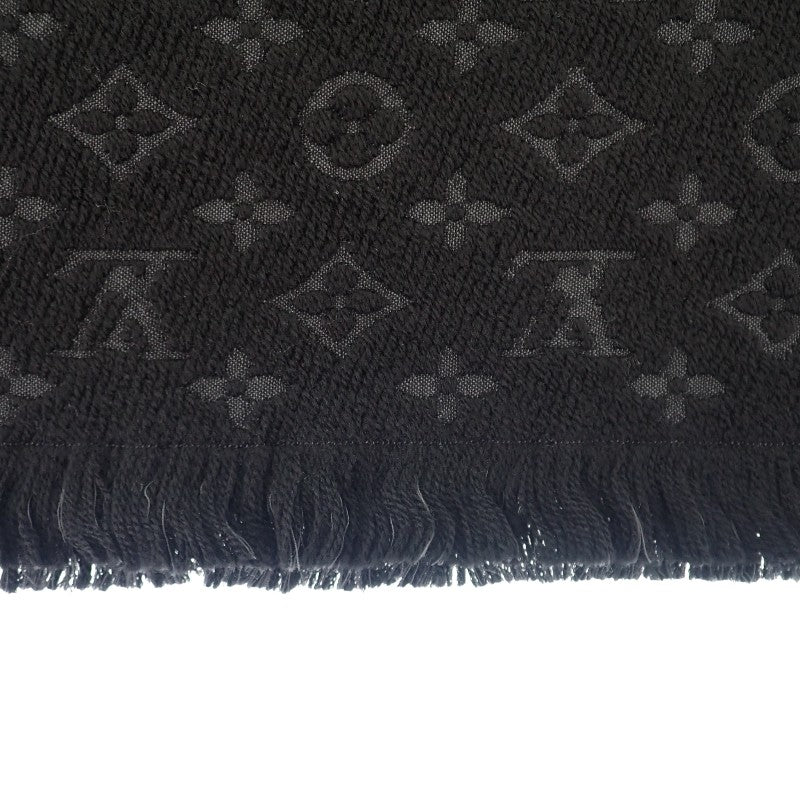 ルイヴィトン LOUIS VUITTON マフラー・モノグラム クラシック M70520 モノグラム マフラー ウール ブラック グレー メンズ レディース【中古】【Aランク】