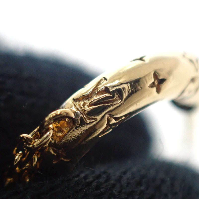 ルイヴィトン LOUIS VUITTON ブックル ドレイユ ミニ フープ ナノグラム M00572 ピアス メタル ゴールド レディース【中古】【ABランク】