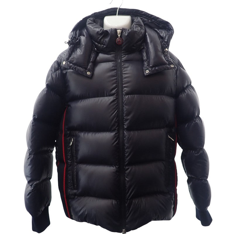 モンクレール MONCLER LUNETIERE ルネティエ 4 H20911A00145 68950 ダウンジャケット ナイロン ダウン90%/フェザー10% ネイビー メンズ【中古】【Aランク】