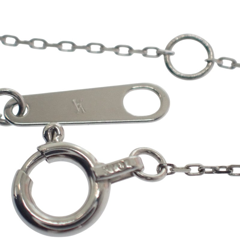 ヴァンドーム VANDOME ホースシュー ネックレス アコヤ真珠 ダイヤモンド K10ホワイトゴールド レディース【中古】【Aランク】