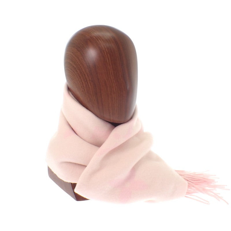 路易威登 LOUIS VUITTON 雷克雅維克 M90894 圍巾 喀什米爾 米白色 玫瑰粉色 女士【中古】【A級品】