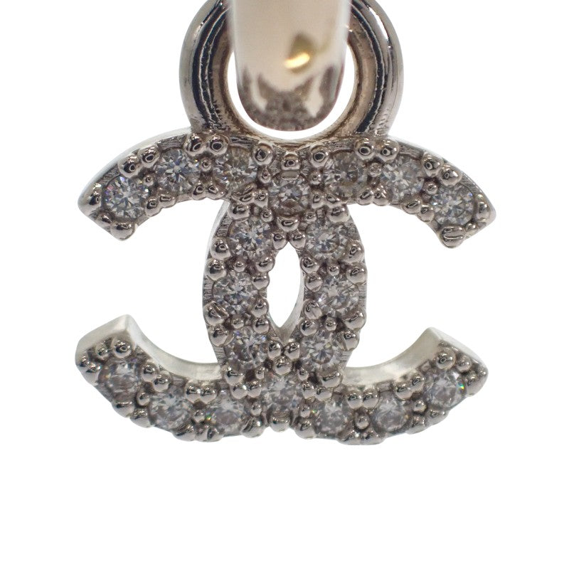シャネル CHANEL ココマーク フープ AB8289 B07979 NH917 ピアス メタル ストラス シルバー ゴールド レディース【中古】【Aランク】