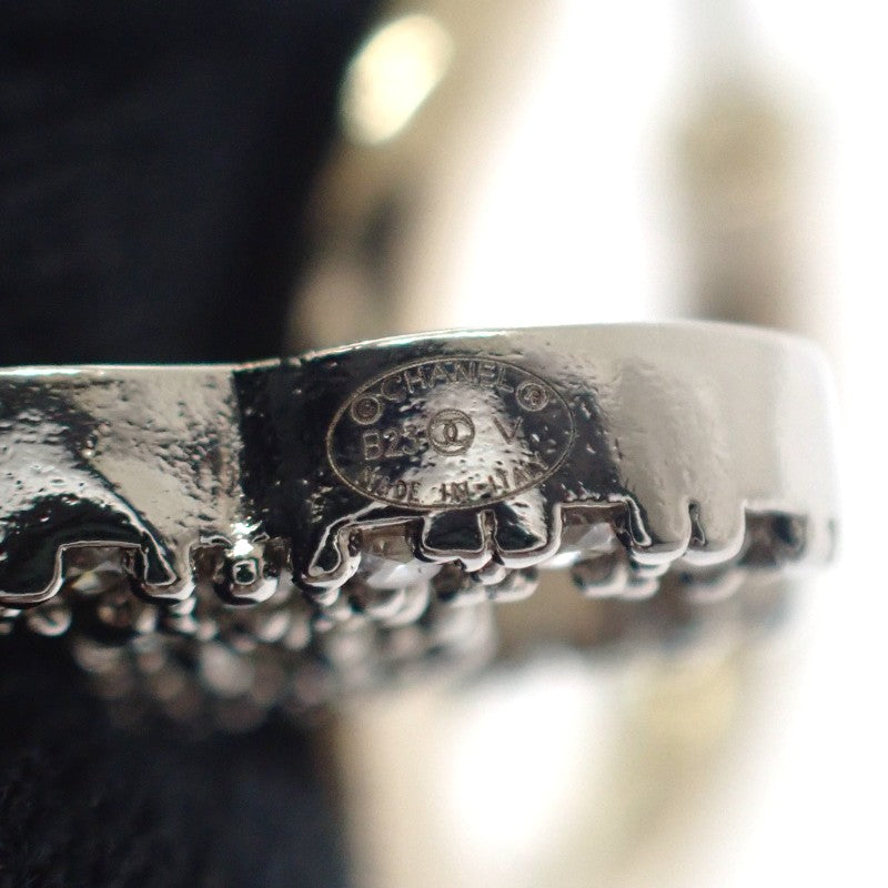 シャネル CHANEL ココマーク フープ AB8289 B07979 NH917 ピアス メタル ストラス シルバー ゴールド レディース【中古】【Aランク】