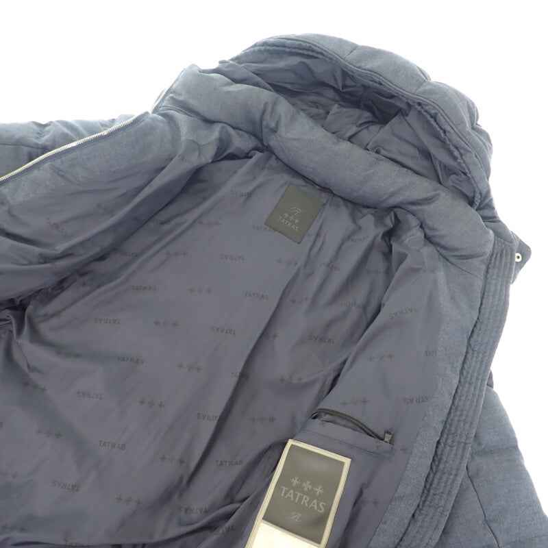 タトラス TATRAS DOMIZIANO 3 MTAT20A4289-D ダウンジャケット ウール シルク ネイビー メンズ【中古】【Aランク】
