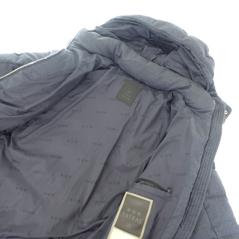 塔特拉斯 TATRAS DOMIZIANO 3 MTAT20A4289-D 羽絨外套 羊毛 絲綢 海軍藍 男款【中古】【A級品】