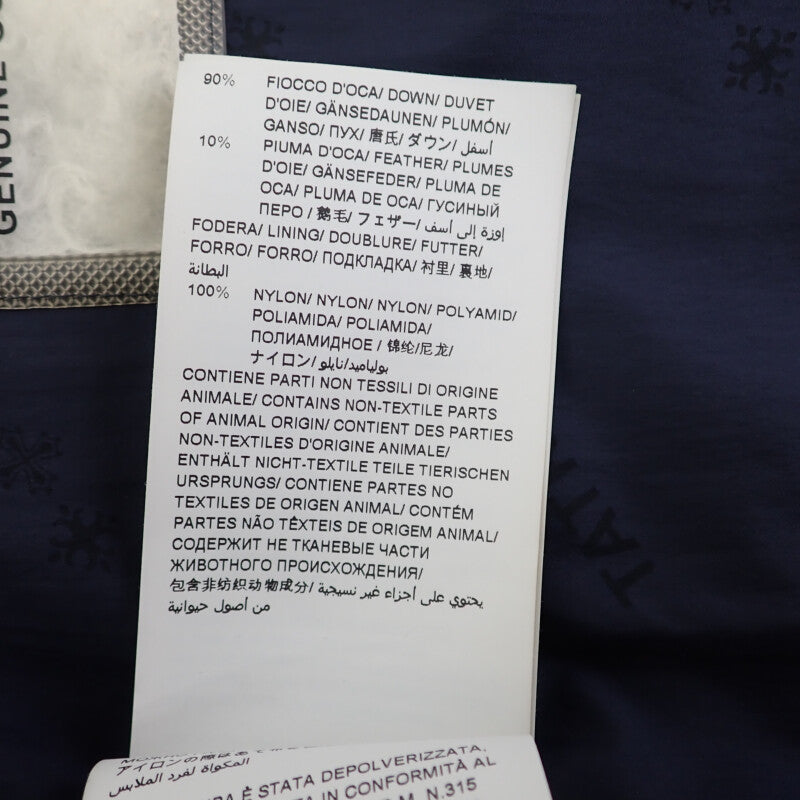 塔特拉斯 TATRAS DOMIZIANO 3 MTAT20A4289-D 羽絨外套 羊毛 絲綢 海軍藍 男款【中古】【A級品】