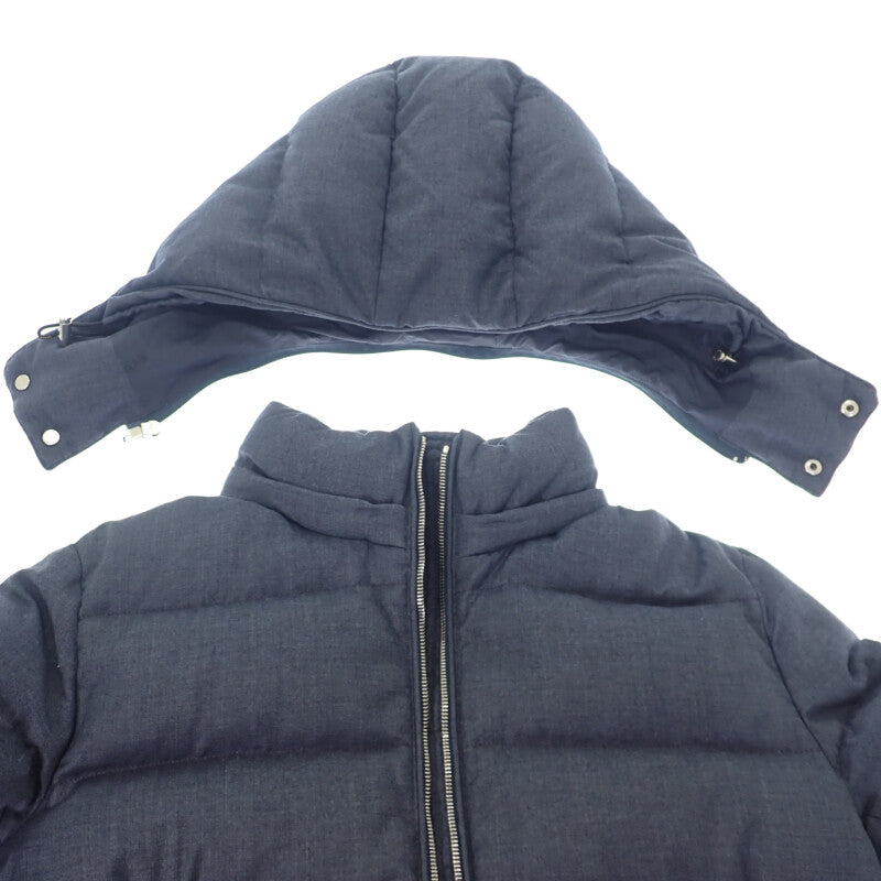 塔特拉斯 TATRAS DOMIZIANO 3 MTAT20A4289-D 羽絨外套 羊毛 絲綢 海軍藍 男款【中古】【A級品】