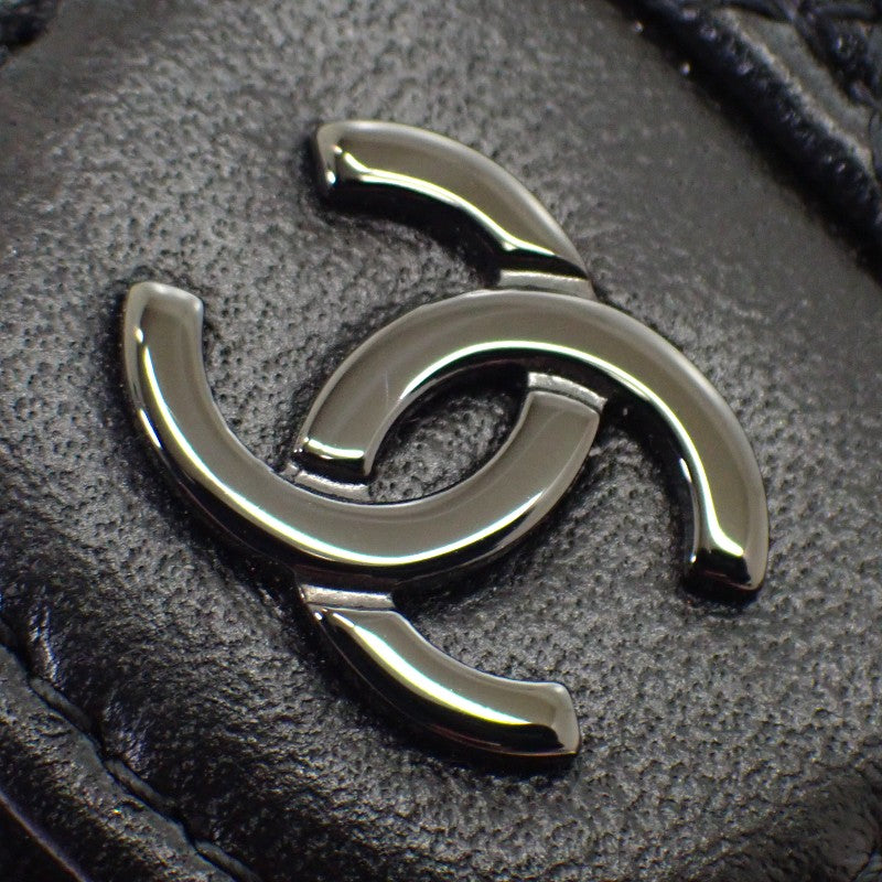 シャネル CHANEL スモールフラップウォレット AP0230_B13639 三つ折り財布 ラムスキン ソーブラック レディース【中古】【Aランク】