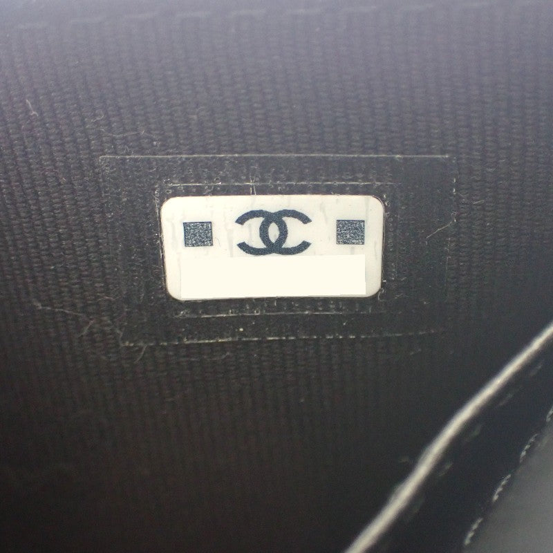 シャネル CHANEL スモールフラップウォレット AP0230_B13639 三つ折り財布 ラムスキン ソーブラック レディース【中古】【Aランク】