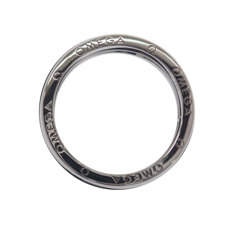 オメガ OMEGA レディマティック 10号 R604CL01001 リング K18ホワイトゴールド セラミック ブラック ダイヤモンド 51 レディース【中古】【Aランク】