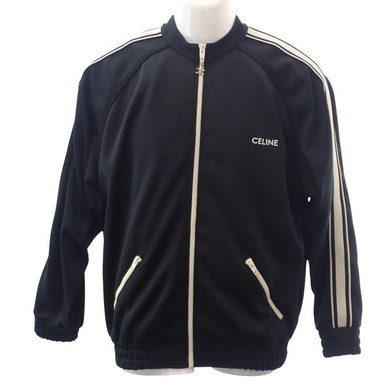 セリーヌ CELINE ダブルフェイスジャージー トラックスーツ S 2Y567121O.38AW ナイロンジャケット ポリエステル ブラック メンズ【中古】【Aランク】