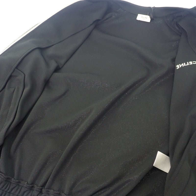セリーヌ CELINE ダブルフェイスジャージー トラックスーツ S 2Y567121O.38AW ナイロンジャケット ポリエステル ブラック メンズ【中古】【Aランク】