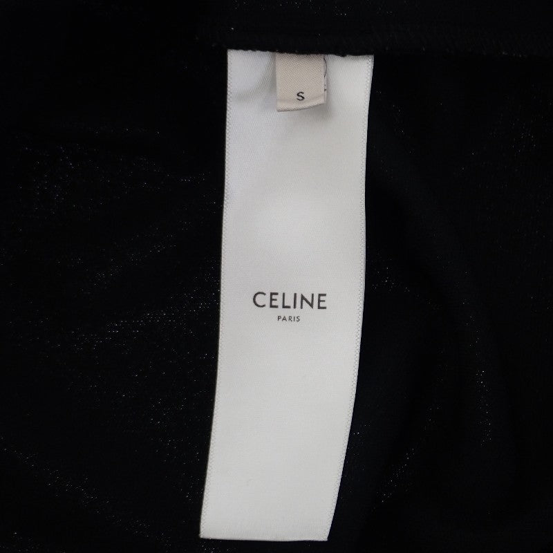 セリーヌ CELINE ダブルフェイスジャージー トラックスーツ S 2Y567121O.38AW ナイロンジャケット ポリエステル ブラック メンズ【中古】【Aランク】