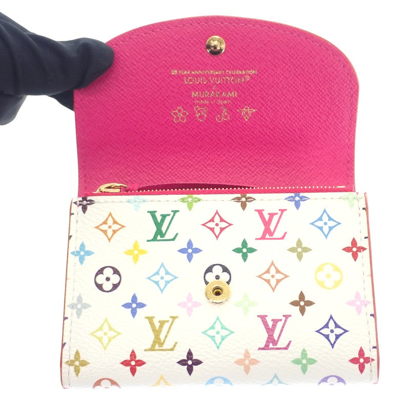 ルイヴィトン LOUIS VUITTON LV × TM ポルトモネロザリ M13399 コインケース モノグラムマルチカラーキャンバス ゴールド金具 レディース【中古】【Aランク】