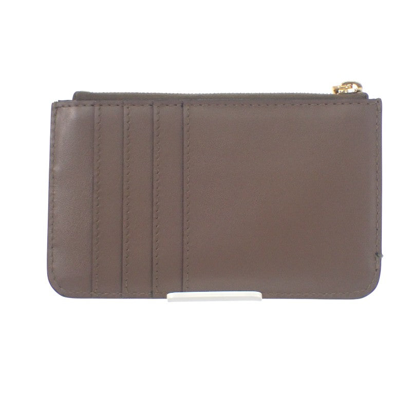 フェンディ FENDI フラグメントケース 8AP161_AAFM_F13VK カードケース レザー ブラウン ゴールド金具 レディース メンズ ユニセックス【中古】【ABランク】