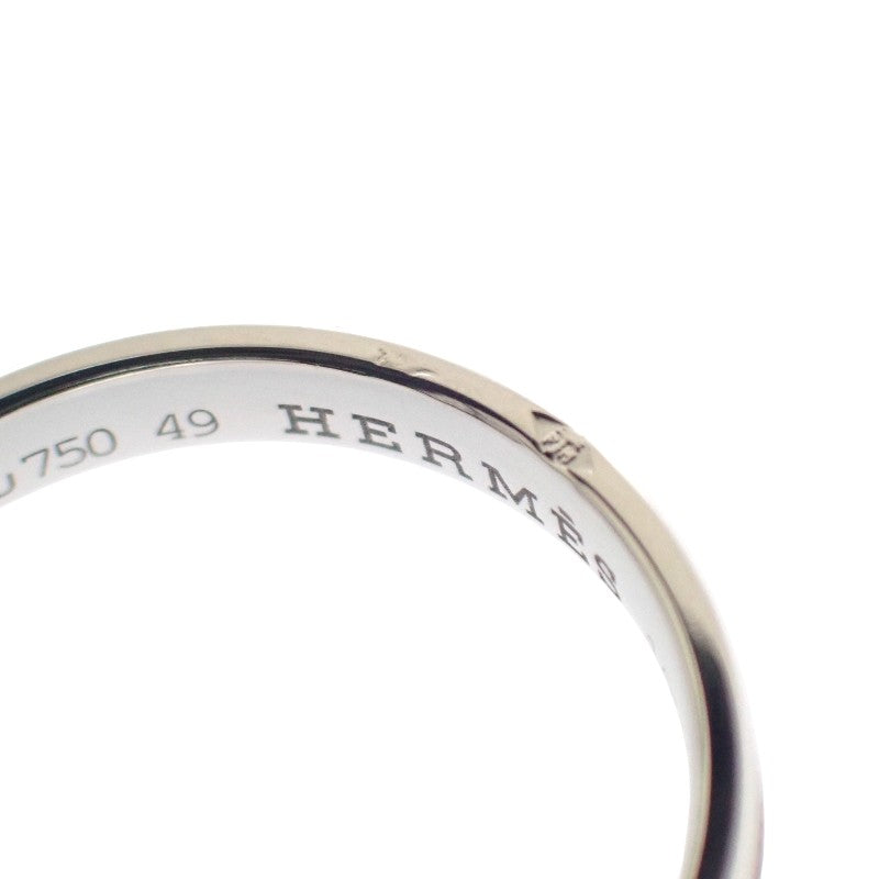 愛馬仕 HERMES Envol 9號 戒指 K18白金 #49 女款【中古】【A級】