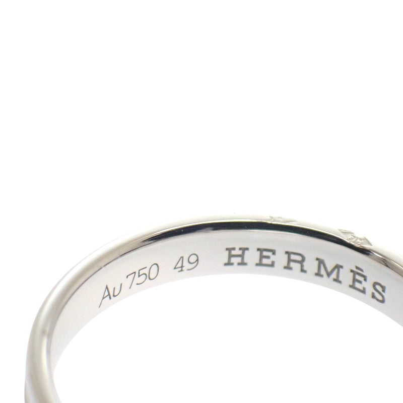 愛馬仕 HERMES Envol 9號 戒指 K18白金 #49 女款【中古】【A級】