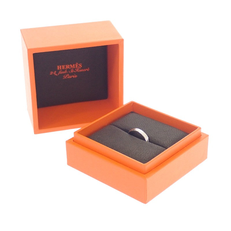 エルメス HERMES アンプラント 9号 リング K18ホワイトゴールド #49 レディース【中古】【Aランク】