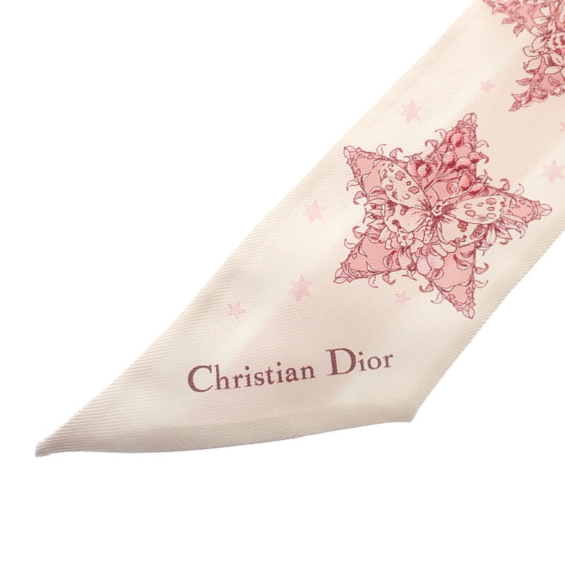 ディオール Dior Dior Star ミッツァ 55LKY106I610_C406 スカーフ シルク ピンク レディース【中古】【Aランク】