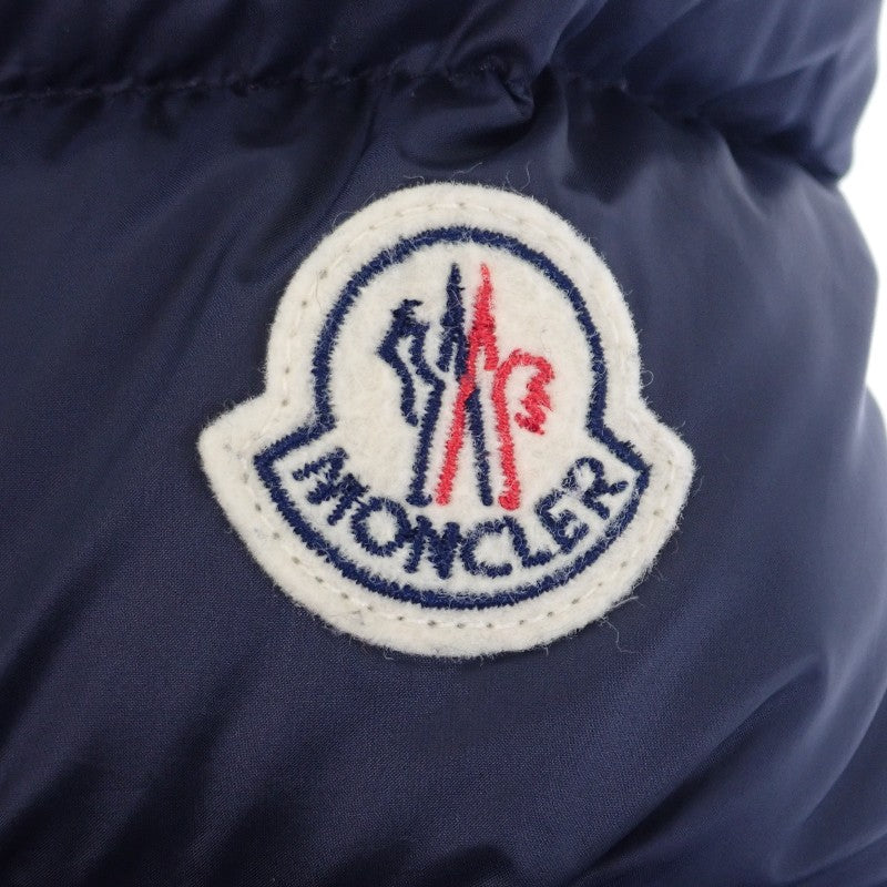 モンクレール MONCLER HERMINE エルミンヌ ロングダウンコート 0 E20934930005 53048 ダウンジャケット ナイロン ダウン90%/フェザー10% ネイビー レディース【中古】【ABランク】