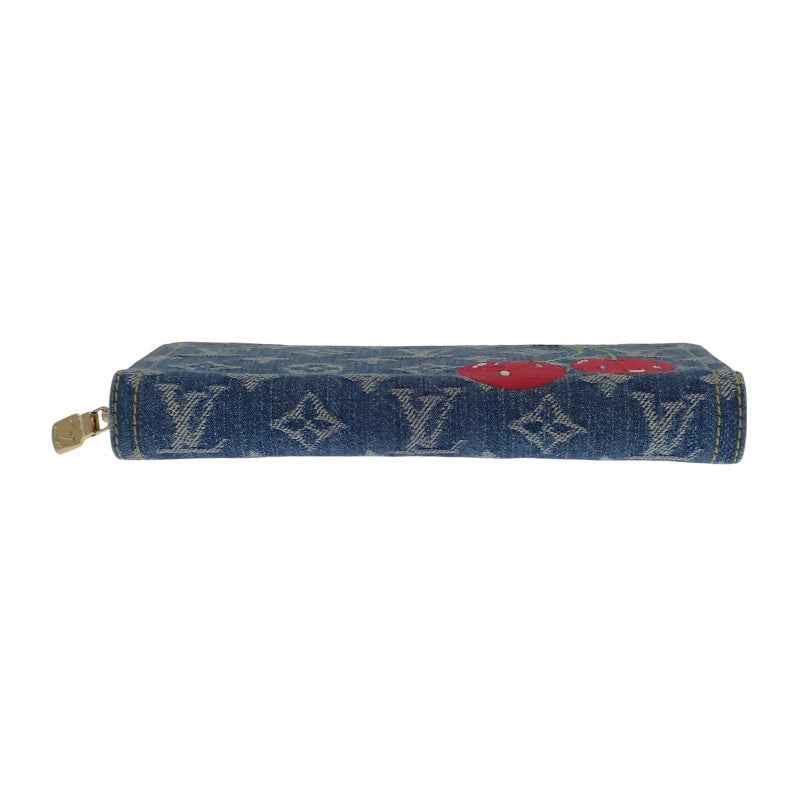 ルイヴィトン LOUIS VUITTON LV × TM ジッピー ウォレット M23161 長財布 モノグラムデニム ブルー ゴールド金具 レディース メンズ【中古】【Aランク】