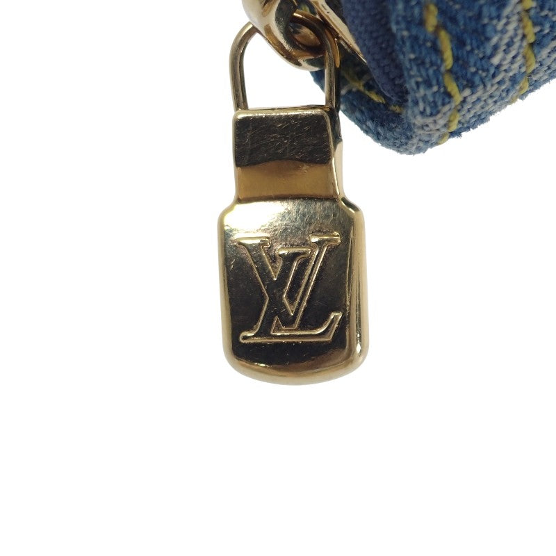 ルイヴィトン LOUIS VUITTON LV × TM ジッピー ウォレット M23161 長財布 モノグラムデニム ブルー ゴールド金具 レディース メンズ【中古】【Aランク】