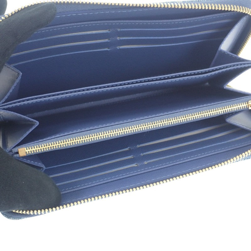 ルイヴィトン LOUIS VUITTON LV × TM ジッピー ウォレット M23161 長財布 モノグラムデニム ブルー ゴールド金具 レディース メンズ【中古】【Aランク】