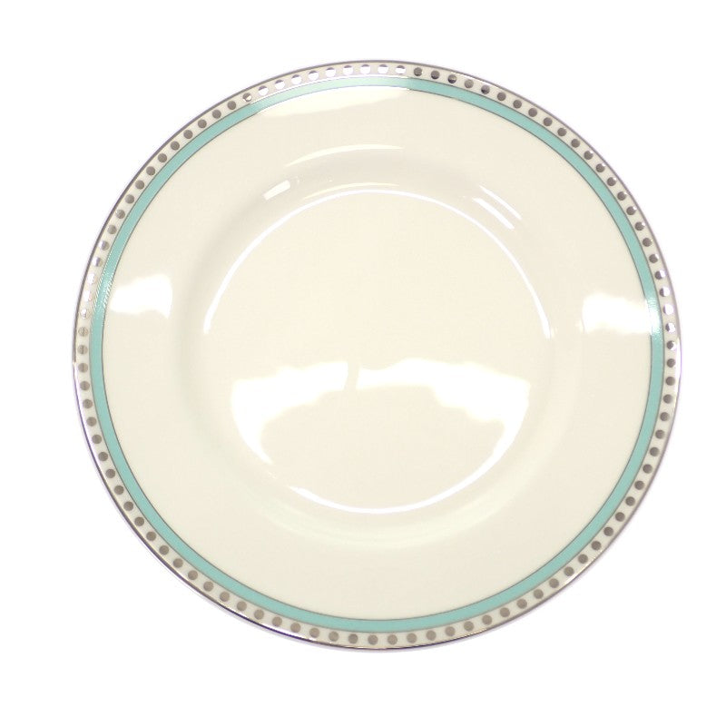 ティファニー TIFFANY&Co. プラチナブルーバンドプレート 食器 ボーンチャイナ ホワイト【中古】【Sランク】