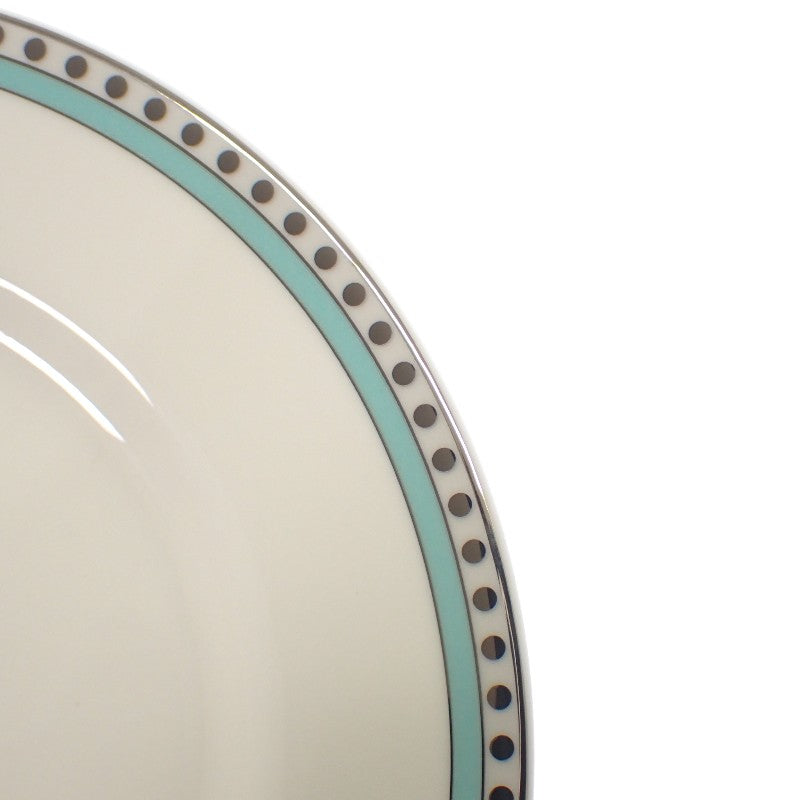 ティファニー TIFFANY&Co. プラチナブルーバンドプレート 食器 ボーンチャイナ ホワイト【中古】【Sランク】