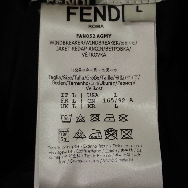 フェンディ FENDI リバーシブル ブルゾン L FAN052 AGMY ブルゾン ポリエステル ブラック ブラウン レディース【中古】【Aランク】