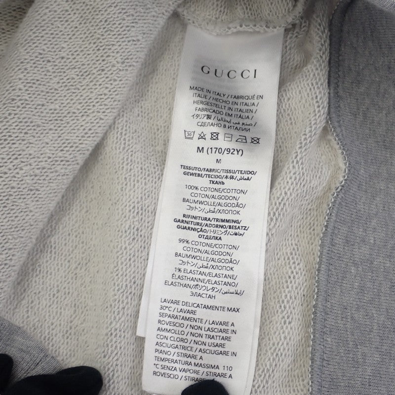 GUCCI 古馳 棉質平紋針織運動衫 M 785636 XJGLG 1160 運動衫 棉 灰色 女款 男款【中古】【A級品】