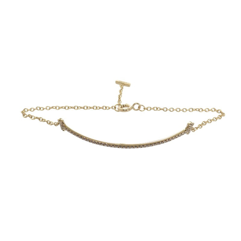 TIFFANY&Co. T Smile 小型 60150753 手鍊 K18黃金 金色 鑽石 女士【二手】【A級】