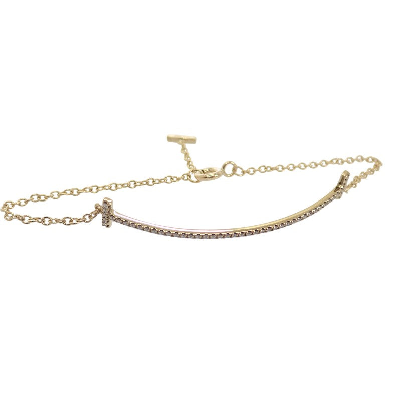 ティファニー TIFFANY&Co. Tスマイル スモール 60150753 ブレスレット K18イエローゴールド ダイヤモンド レディース【中古】【Aランク】