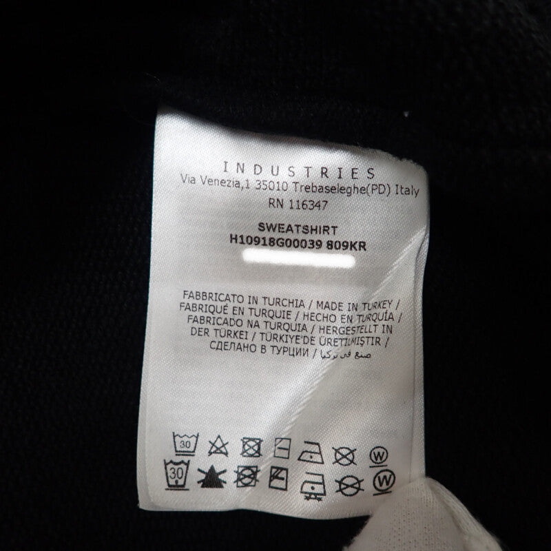 モンクレール MONCLER シャツ L H10918G00039_809KR スウェット コットン ナイロン ブラック メンズ【中古】【ABランク】