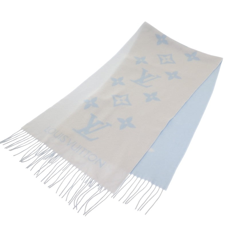 ルイヴィトン LOUIS VUITTON マフラー・レイキャビック M90896 マフラー カシミヤ ホワイト ブルー レディース【中古】【Aランク】