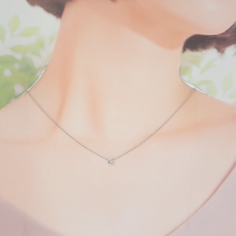 Vendome 梵敦 四鑽 APVN161243DI 項鍊 Pt850鉑金 Pt950鉑金 鑽石 女士【中古】【A級品】