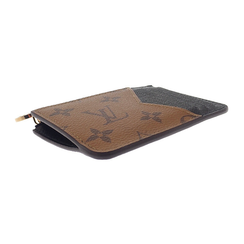 路易威登 LOUIS VUITTON Porte Cartes Romy M81912 卡夾 Monogram Reverse 米色 棕色 金色金屬配件 男士 女士【中古】【AB級品】
