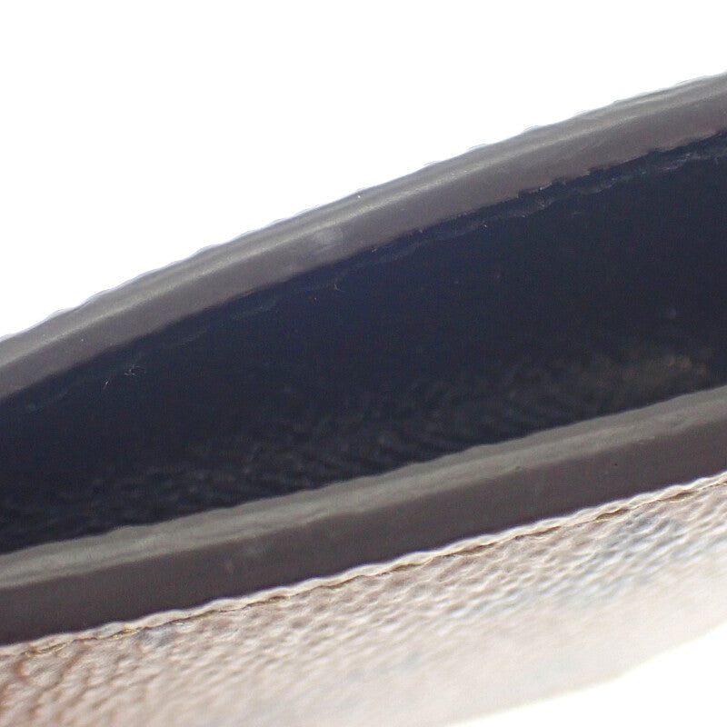 ルイヴィトン LOUIS VUITTON ポルト カルト・ロミー M81912 カードケース モノグラムリバース ベージュ ブラウン ゴールド金具 メンズ レディース【中古】【ABランク】