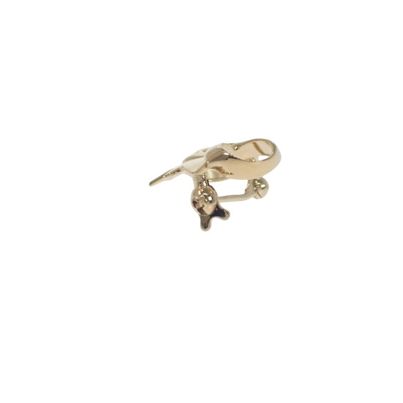 ミキモト MIKIMOTO リボン ブローチ K18イエローゴールド ゴールド ダイヤモンド レディース【中古】【Aランク】