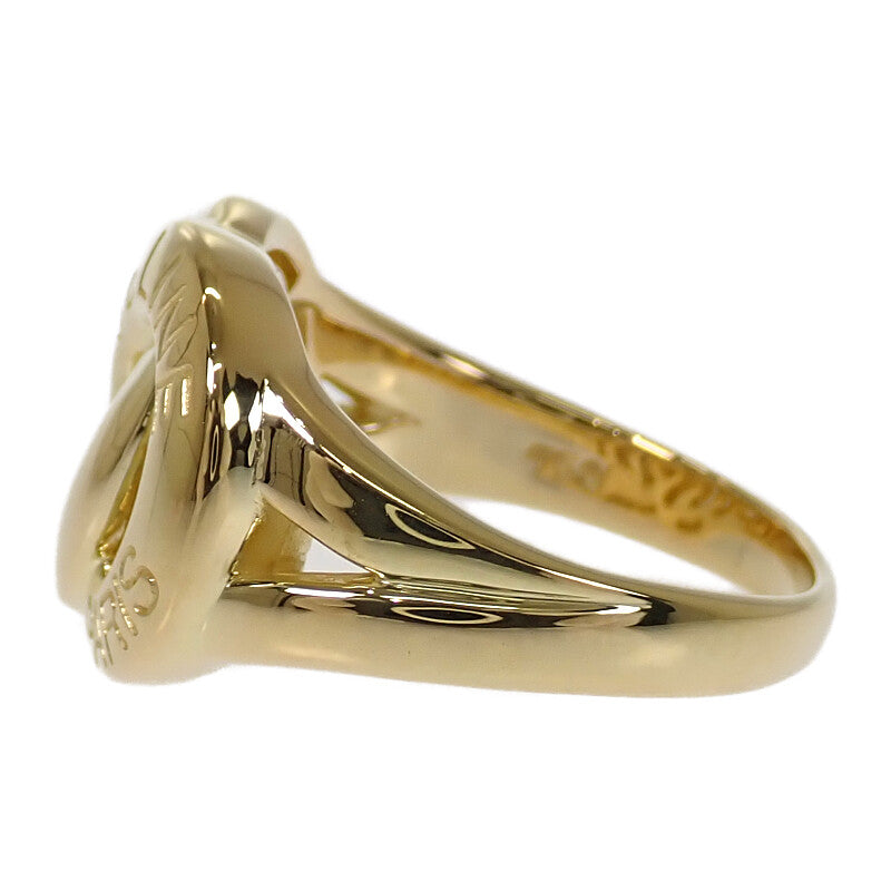 セリーヌ CELINE ダブルサークル 12号 リング K18イエローゴールド レディース【中古】【Aランク】